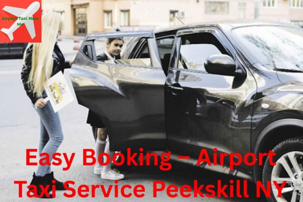 User booking airport taxi online in Peekskill NY.