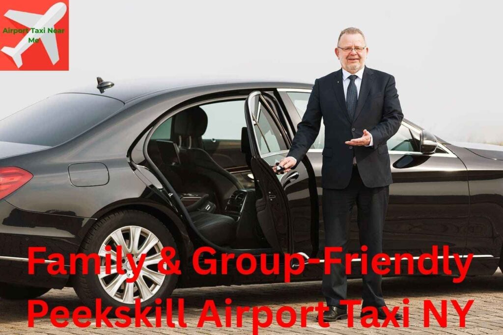 Family-friendly airport taxi with car seats and room for groups.