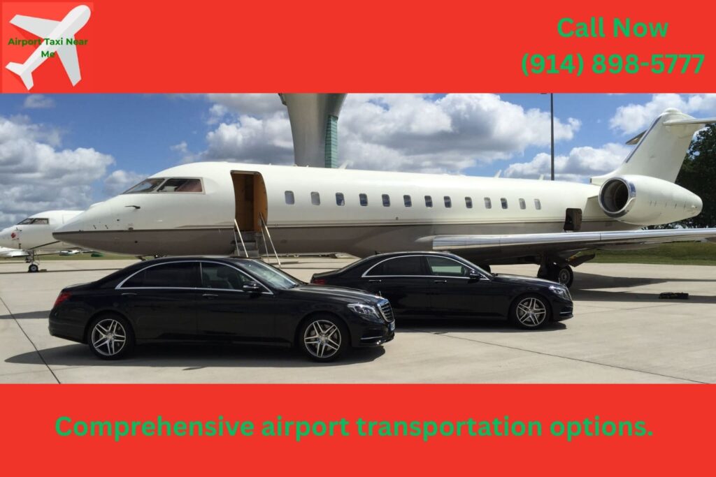 Transportation service vehicle at Westchester Airport