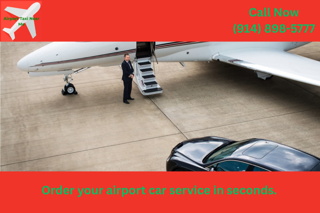 Passenger ordering airport car service online in Crompond NY