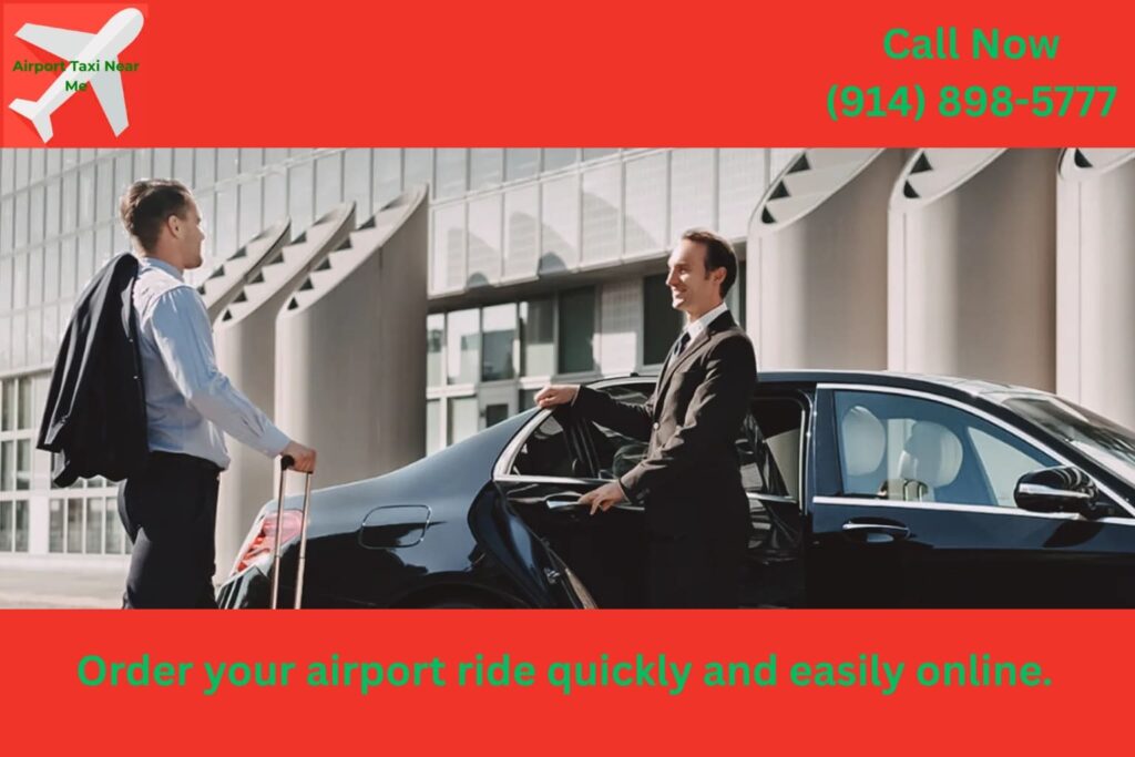 Passenger ordering airport car service online in Peekskill NY