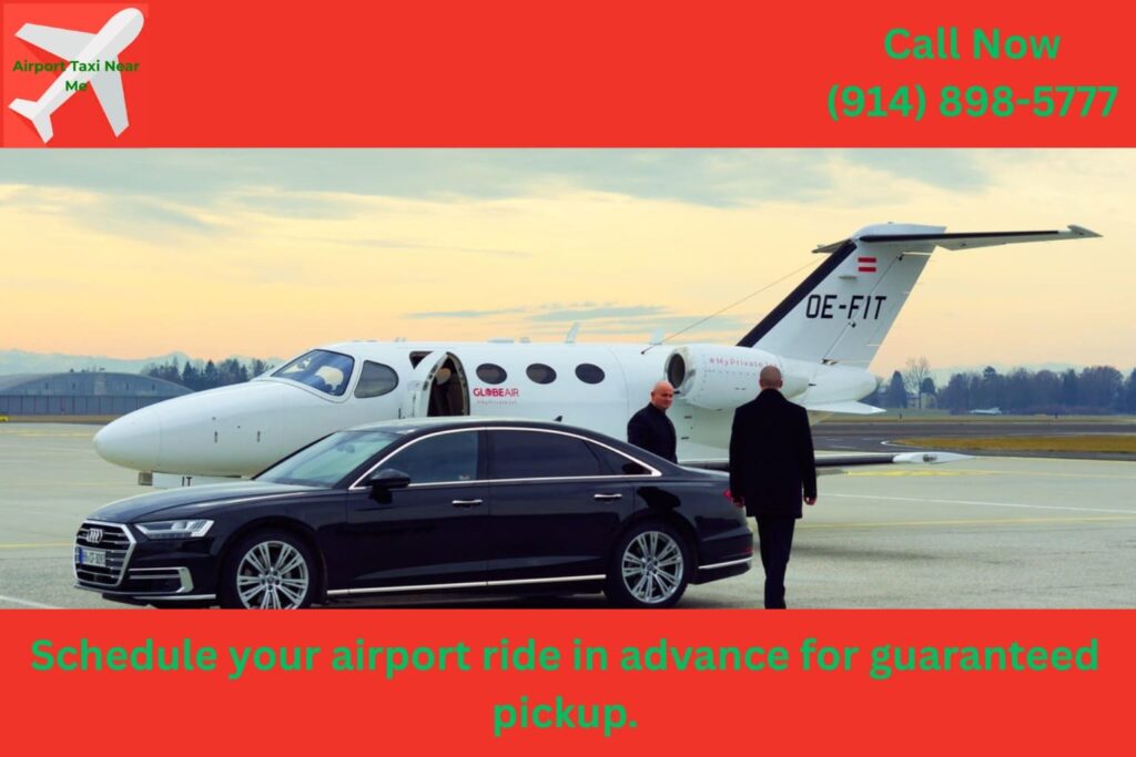 Passenger booking airport car service appointment in Crompond NY